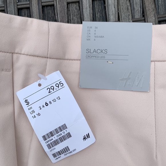 H & M Cropped Leg Slacks - Cream - Picture 6 of 13